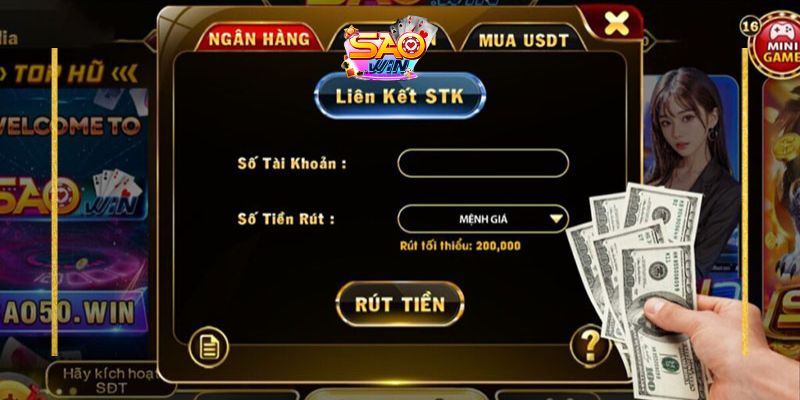 Rút tiền đơn giản và nhanh chóng